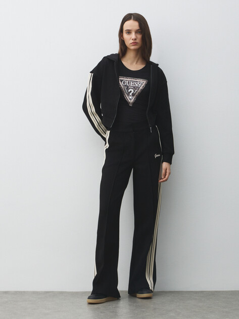 Женские брюки GUESS MURIEL STRAIGHT LEG PANTS, Артикул V5BB16KCX52, черный | 4952309. Ракурс 2 Женские брюки GUESS MURIEL STRAIGHT LEG PANTS, Артикул V5BB16KCX52, черный | 4952309. Ракурс 2