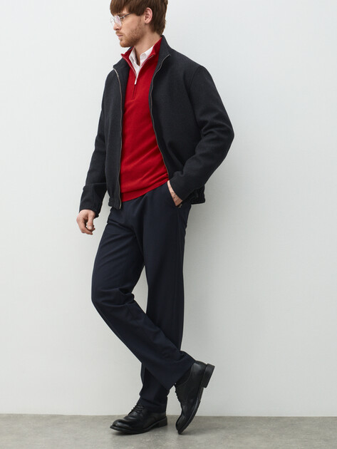 Мужские брюки LIU∙JO PANTA PANTAWOOL, Артикул QXX084T219A, темно-синий | 4952619. Ракурс 5