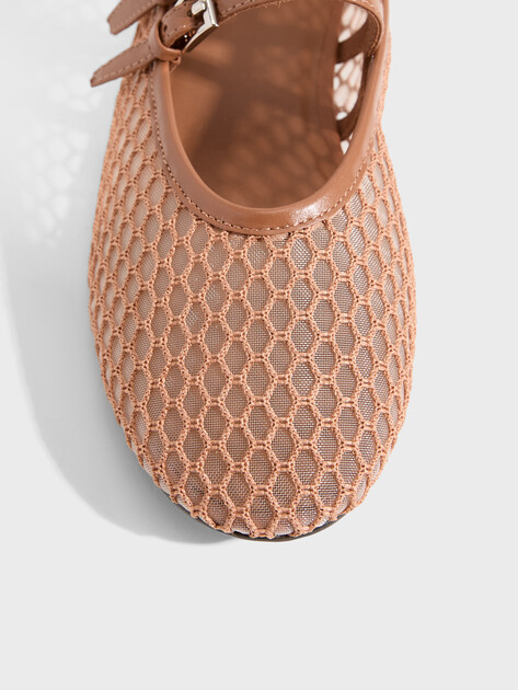 Женские балетки мэри-джейн TENDANCE, Артикул LT2371-20, темно-бежевый | 4956507. Ракурс 3