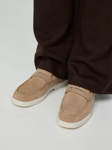 Мужские лоферы KARL LAGERFELD KORI Loafer, Артикул KL21412, пыльно-бежевый | 4957352. Ракурс 7