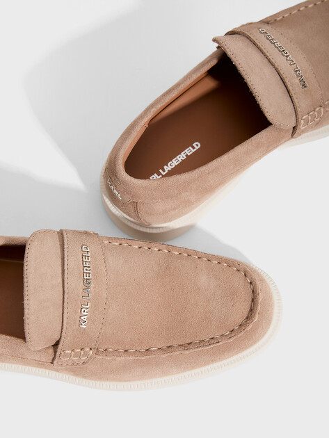 Мужские лоферы KARL LAGERFELD KORI Loafer, Артикул KL21412, пыльно-бежевый | 4957352. Ракурс 3