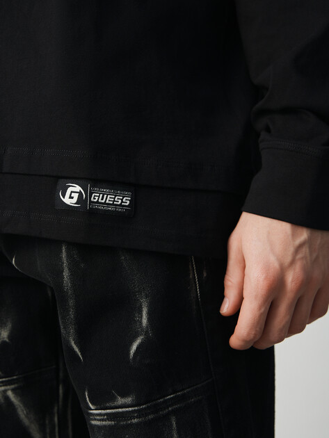 Мужской лонгслив GUESS NICCO CN LS T-SHIRT, Артикул Z5BI07I3Z14, черный | 4960847. Ракурс 3 Мужской лонгслив GUESS NICCO CN LS T-SHIRT, Артикул Z5BI07I3Z14, черный | 4960847. Ракурс 3