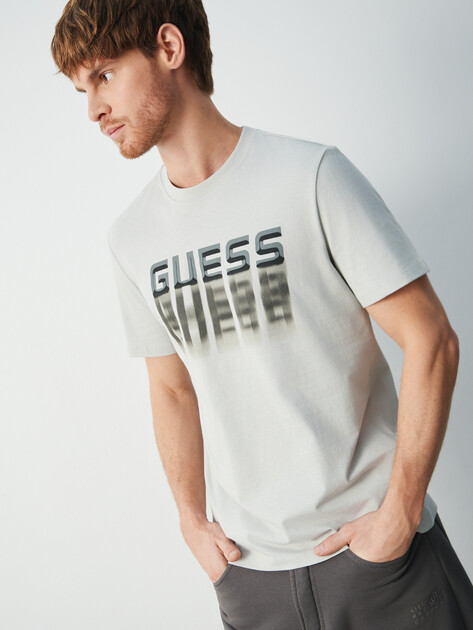 Мужская футболка GUESS ZADAR CN T-SHIRT, Артикул Z5BI12I3Z14, светло-серый | 4960854. Ракурс 5