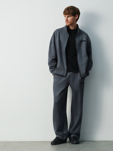 Мужская толстовка GUESS SHIRO FULL ZIP SWEATSHIRT, Артикул Z5BQ05KCJY2, темно-серый | 4960871. Ракурс 2