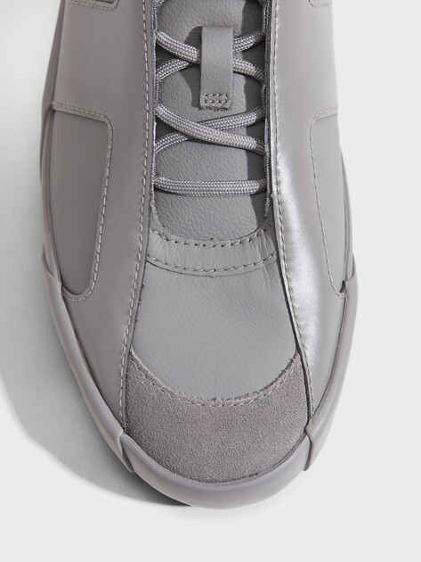 Мужские кеды DIESEL S-SLANTE-D LOW, Артикул Y03656, серый | 4961043. Ракурс 3