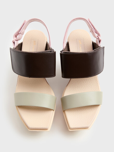 Женские босоножки UNITED NUDE Delta Wedge Sandal, Артикул DELTA WEDGE SANDAL, темно-коричневый | 4962130. Ракурс 4