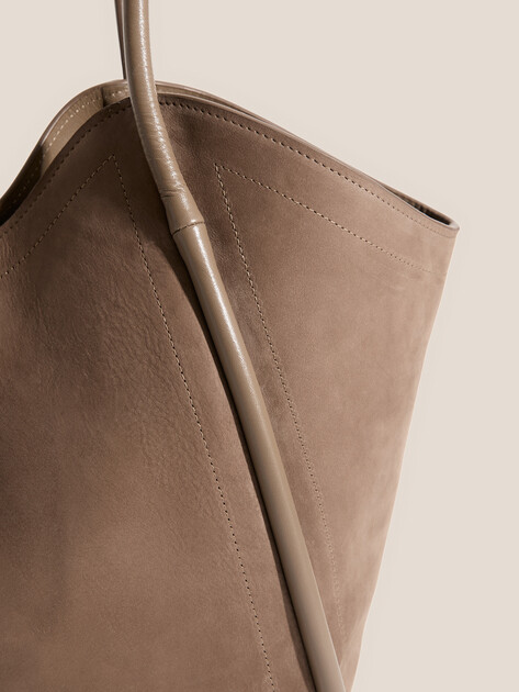 Женский тоут MAISON DAVID, Артикул LAURA, серовато-коричневый | 4963054. Ракурс 2