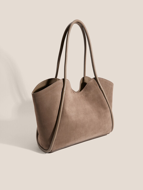 Женский тоут MAISON DAVID, Артикул LAURA, серовато-коричневый | 4963054. Ракурс 3