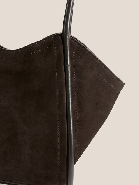 Женский тоут MAISON DAVID, Артикул LAURA, шоколадный | 4963060. Ракурс 2