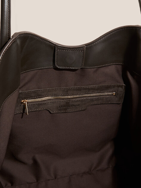 Женский тоут MAISON DAVID, Артикул LAURA, шоколадный | 4963060. Ракурс 4
