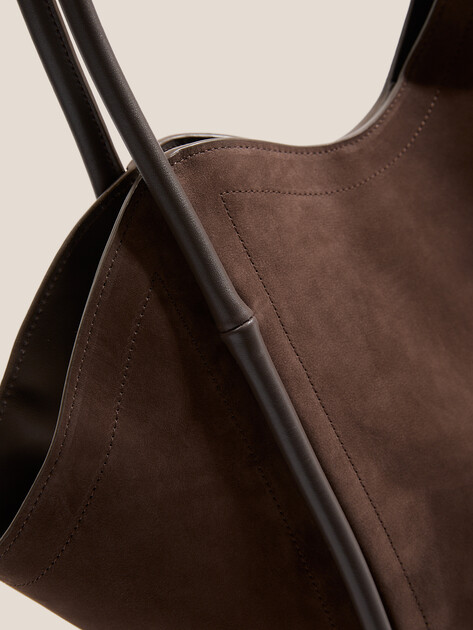 Женский тоут MAISON DAVID, Артикул LAURA, пыльно-коричневый | 4963072. Ракурс 2