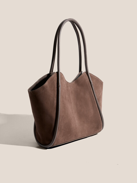 Женский тоут MAISON DAVID, Артикул LAURA, пыльно-коричневый | 4963072. Ракурс 3