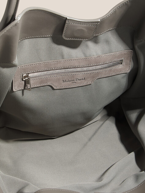 Женский тоут MAISON DAVID, Артикул LAURA, зеленовато-серый | 4963086. Ракурс 4