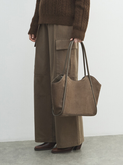 Женская сумка  MAISON DAVID, Артикул LAURA MINI, серо-коричневый | 4964295. Ракурс 5