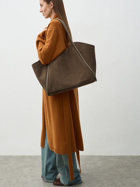 Женская сумка  MAISON DAVID, Артикул LAURA MAXI, серовато-коричневый | 4964346. Ракурс 5