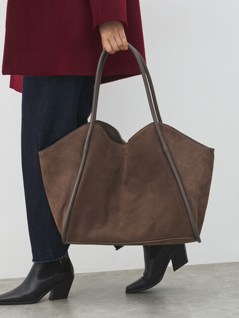 Женская сумка  MAISON DAVID, Артикул LAURA MAXI, пыльно-коричневый | 4964364. Ракурс 5