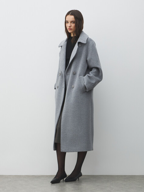Женское пальто MAISON DAVID, Артикул ARMELLE_LONG, серый | 4965859. Ракурс 2