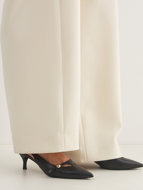 Женские туфли с открытой пяткой (слинг-бэк) FURLA FURLA SFERA, Артикул YK50SFE, черный | 4968015. Ракурс 7