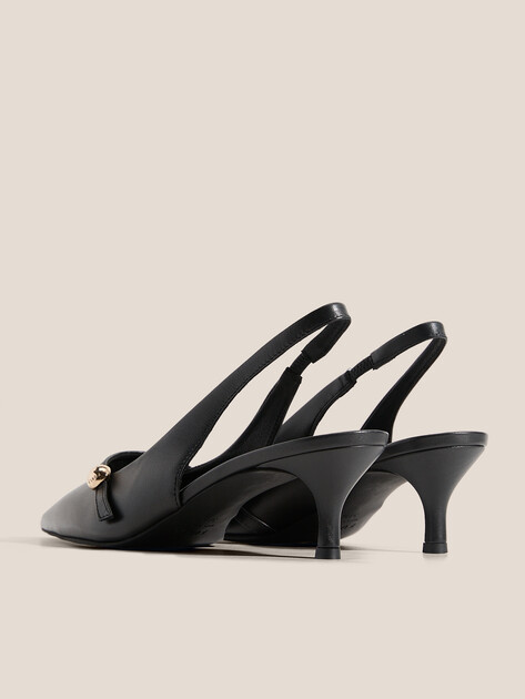 Женские туфли с открытой пяткой (слинг-бэк) FURLA FURLA SFERA, Артикул YK50SFE, черный | 4968015. Ракурс 5