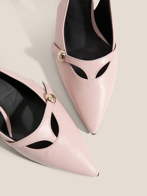 Женские туфли с открытой пяткой (слинг-бэк) FURLA FURLA SFERA, Артикул YK50SFE, розовый | 4968043. Ракурс 3 Женские туфли с открытой пяткой (слинг-бэк) FURLA FURLA SFERA, Артикул YK50SFE, розовый | 4968043. Ракурс 3