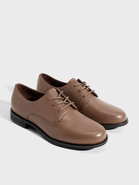 Женские дерби TENDANCE, Артикул SW706-1, бежево-коричневый | 4968271. Ракурс 2