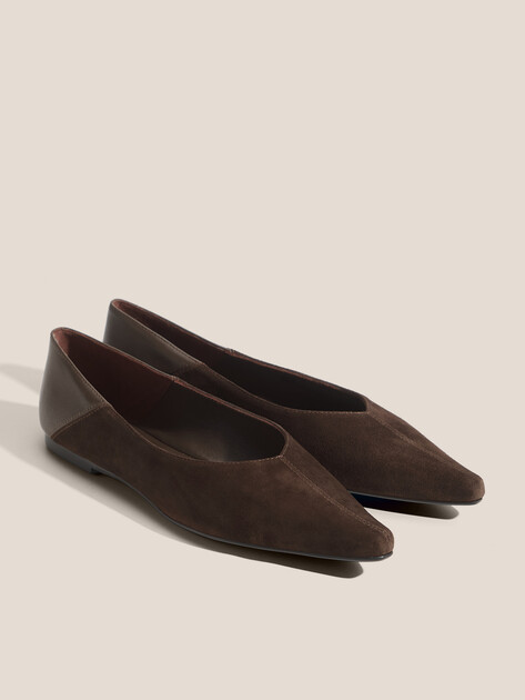 Женские балетки TENDANCE, Артикул SW7519-1, темно-коричневый | 4968478. Ракурс 2