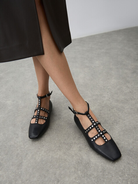 Балетки мэри-джейн KARL LAGERFELD, Артикул KL40189(K), черный | 4969349. Ракурс 6