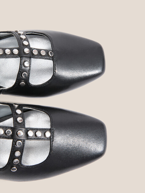 Балетки мэри-джейн KARL LAGERFELD, Артикул KL40189(K), черный | 4969349. Ракурс 3