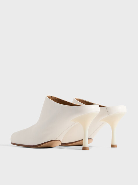 Женские мюли MM6 MAISON MARGIELA SLIPPER, Артикул S59WX0080, молочный | 4969606. Ракурс 5