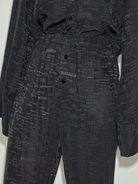 Женские широкие брюки  MM6 MAISON MARGIELA, Артикул S52KA0529, темно-серый | 4971084. Ракурс 4