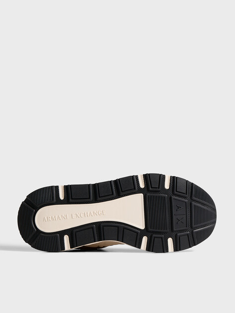 Мужские кроссовки ARMANI EXCHANGE SNEAKER LUCKY MICROSUEDE+MESH+CALF PU, Артикул XM002635, оливковый | 4971745. Ракурс 6