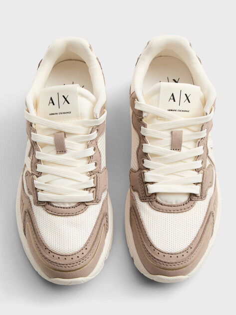 Женские кроссовки ARMANI EXCHANGE SPEED, Артикул XW002153, молочно-белый | 4971969. Ракурс 4