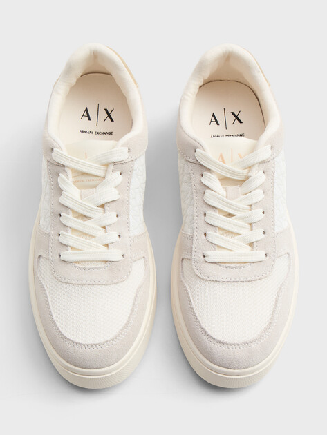 Женские кеды ARMANI EXCHANGE LONDON, Артикул XW002783, белый | 4972047. Ракурс 4