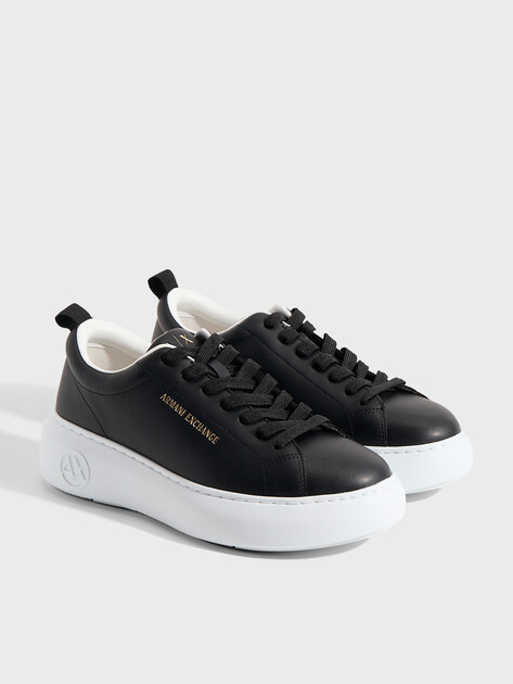 Женские кеды ARMANI EXCHANGE SUPER, Артикул XW002790, черный | 4972072. Ракурс 2
