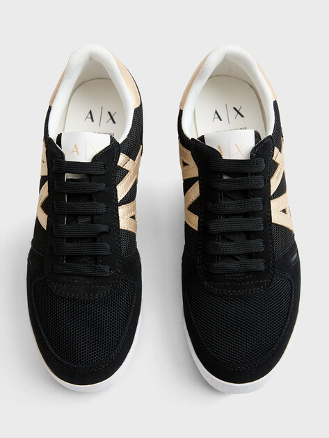 Женские кроссовки ARMANI EXCHANGE TRIP, Артикул XW002794, черный | 4972089. Ракурс 4