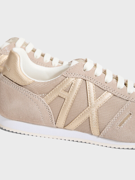 Женские кроссовки ARMANI EXCHANGE TRIP, Артикул XW002794, серо-бежевый | 4972097. Ракурс 3 Женские кроссовки ARMANI EXCHANGE TRIP, Артикул XW002794, серо-бежевый | 4972097. Ракурс 3