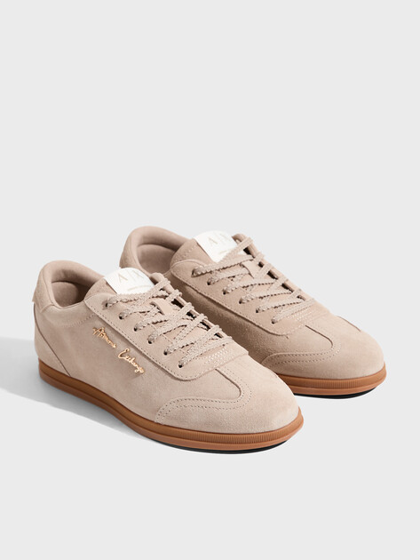 Женские кеды ARMANI EXCHANGE PETIT, Артикул XW002797, пыльно-бежевый | 4972122. Ракурс 2