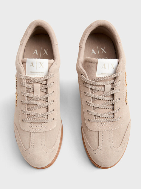 Женские кеды ARMANI EXCHANGE PETIT, Артикул XW002797, пыльно-бежевый | 4972122. Ракурс 4