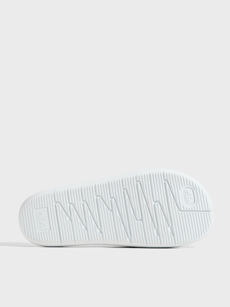 Женские сланцы ARMANI EXCHANGE SANDAL SATINATED, Артикул XW002845, белый | 4972140. Ракурс 6