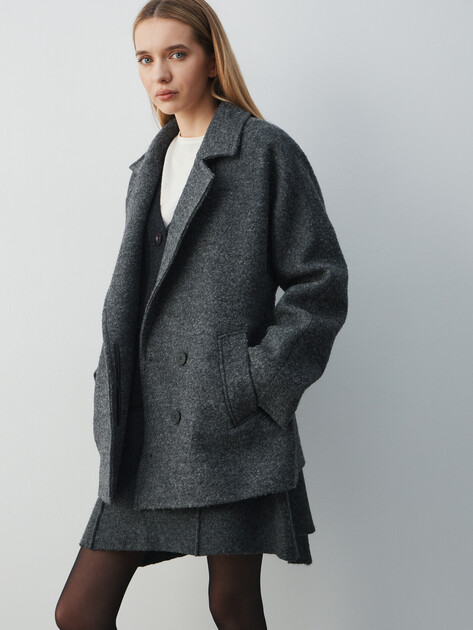 Женское полупальто MAISON DAVID, Артикул LOURDES_024425, темно-серый | 4973727. Ракурс 5 Женское полупальто MAISON DAVID, Артикул LOURDES_024425, темно-серый | 4973727. Ракурс 5