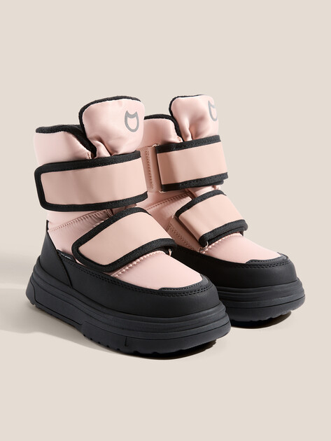 Детские полусапоги КОТОФЕЙ, Артикул 454897-42, бежево-розовый | 4977789. Ракурс 2