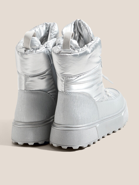 Детские дутики КОТОФЕЙ, Артикул 754071-41, серебряный | 4977941. Ракурс 5