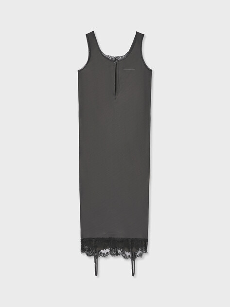 Женское платье MM6 MAISON MARGIELA Midi Dress, Артикул S52DD0075, антрацитовый | 4979183. Ракурс 6