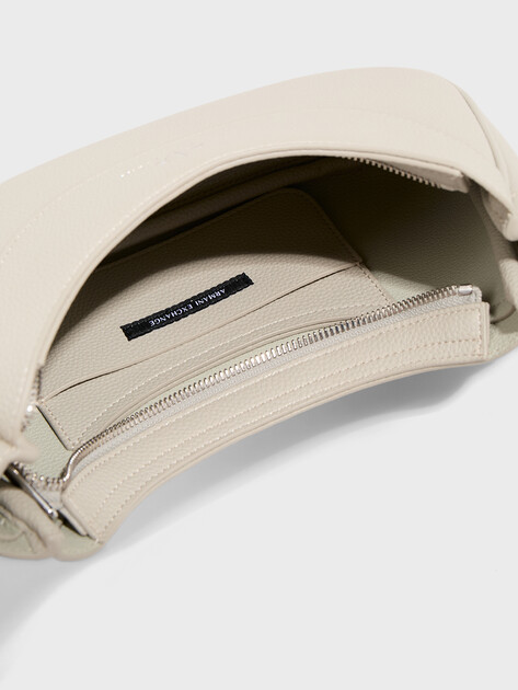 Женская сумка через плечо кросс-боди ARMANI EXCHANGE WAVE HOBO S, Артикул 942883, бледно-серый | 4979477. Ракурс 4