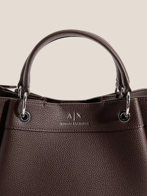 Женский тоут ARMANI EXCHANGE WAVE SHOPPING M, Артикул 942911, темно-коричневый | 4979487. Ракурс 2