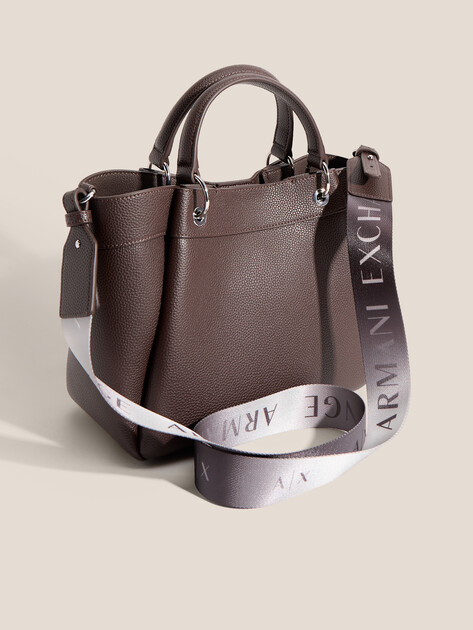 Женский тоут ARMANI EXCHANGE WAVE SHOPPING M, Артикул 942911, темно-коричневый | 4979487. Ракурс 3