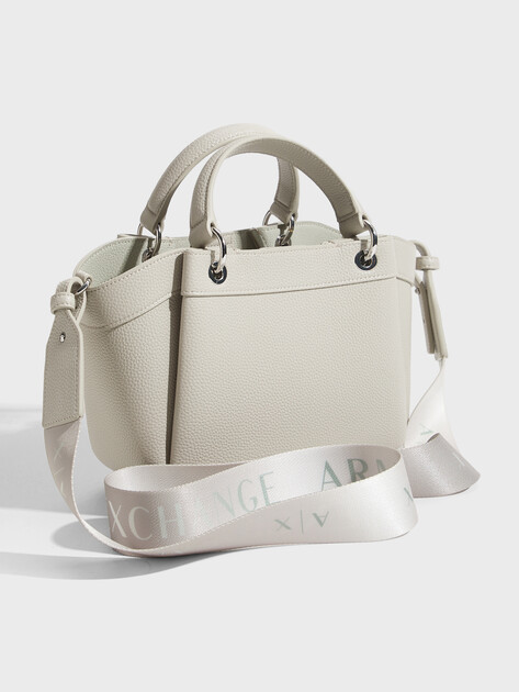Женский тоут ARMANI EXCHANGE WAVE SHOPPING S, Артикул 942927, бледно-серый | 4979501. Ракурс 3