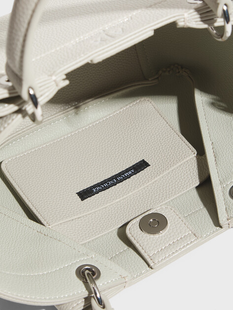 Женский тоут ARMANI EXCHANGE WAVE SHOPPING S, Артикул 942927, бледно-серый | 4979501. Ракурс 4