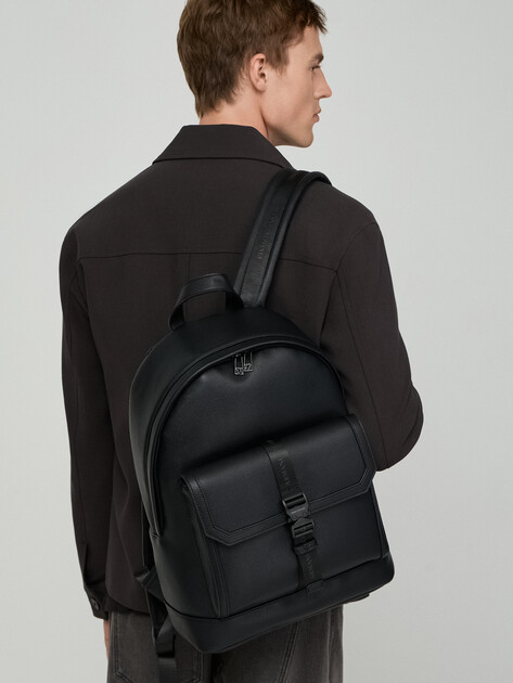 Мужской рюкзак ARMANI EXCHANGE BROOKLYN BACKPACK, Артикул XM002565, черный | 4979552. Ракурс 5