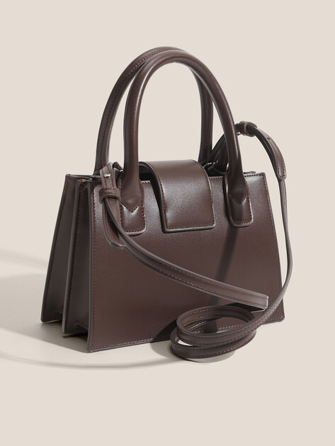 Женская сумка  ARMANI EXCHANGE JODIE TOTE S, Артикул XW000306, темно-коричневый | 4979626. Ракурс 3